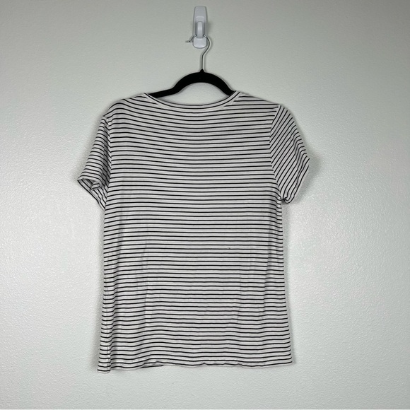 Cabi #5191 Striped Zip Tee Sz M - Picture 4 of 7